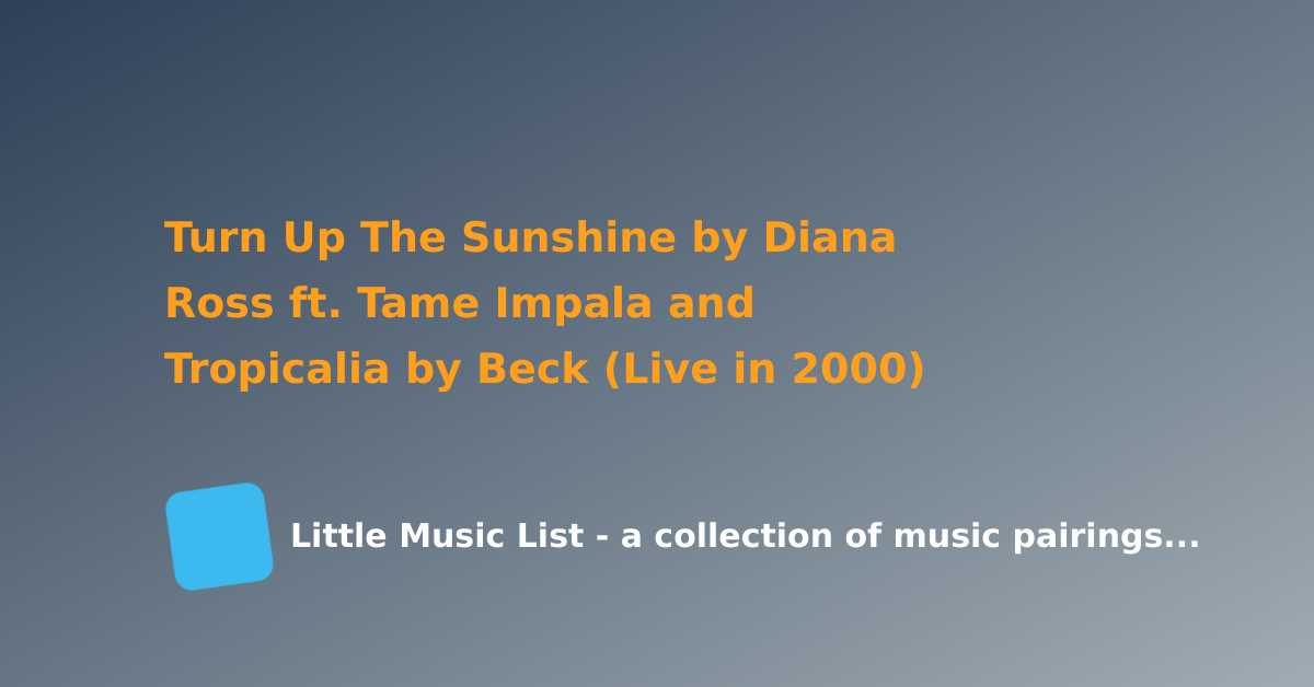 Diana Ross & Tame Impala – Turn Up The Sunshine Lyrics